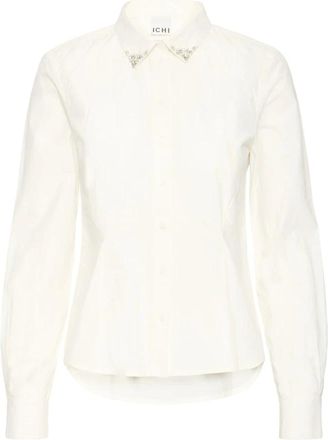 Ichi Shirts - Dames - Overhemden - Wit - 2XL - Overhemden