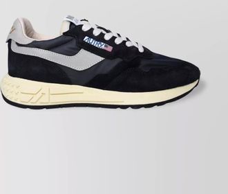 Autry suede panelled low top sneakers