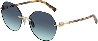 Tiffany & Co. Tf 3123 Zonnebril - Dames - Zonnebrillen - Veelkleurig - 58 MM - Accessoires