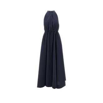 Emporio Armani Cotton poplin long dress Woman 40