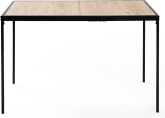 Urban Meuble Mesa comedor rectangular 120cm efecto roble estilo industrial