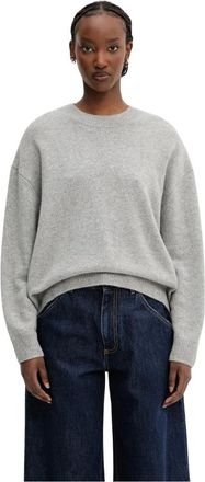 Anine Bing Lee Crew Sweater - Knitwear - Mujer - Gris - S