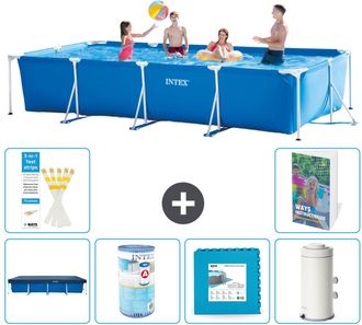 Intex Piscina Con Estructura Rectangular - 450x220x84 Cm - 7-piezas S80