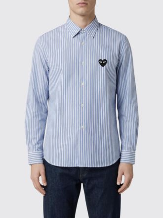 Comme Des Gar&ccedil;ons Camicia in cotone a righe con logo
