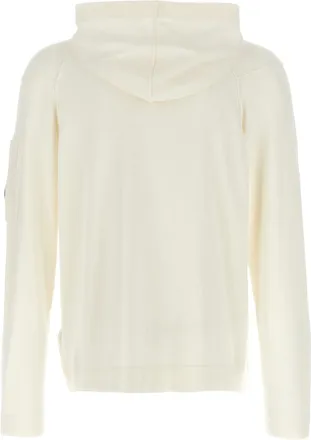 C.P. Company Sea Island Cotton Hoodie Sweatshirt - Cream