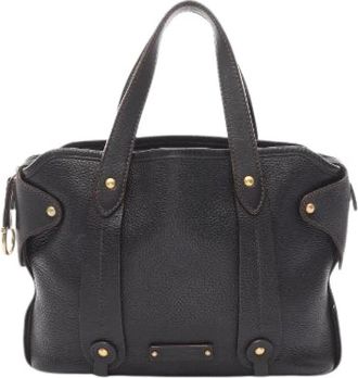 Ferragamo Pre-owned Gancini Leren Handtas - Dames - Vintage Handtas - Zwart - ONE Size - Leer - Vintage