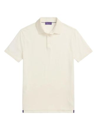 Ralph Lauren Purple Label piqué polo shirt - White