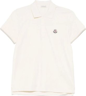 Moncler Bianco Logo Polo