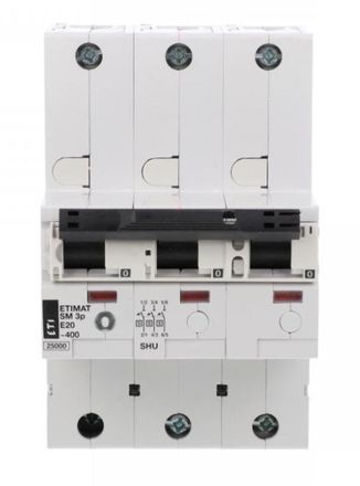 OEM Interruptor Autom&aacute;tico Selectivo 3p 20a E 25ka Ca E Etimat Sm 002129221