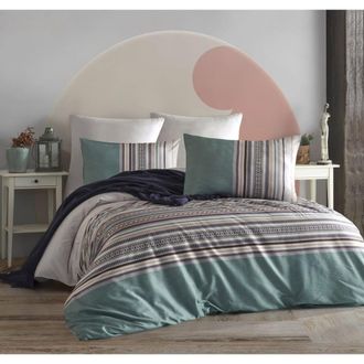 Blanc Avenue Juego de funda de edred&oacute;n 240x220 cm+ 2 FA 65x65 cm 100% algod&oacute;n