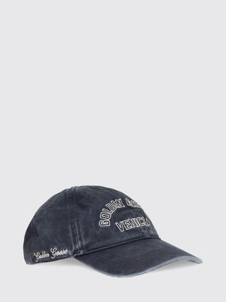 Golden Goose Embroidered Logo Cotton Denim Baseball Cap