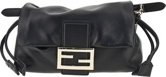 Fendi Small leather Baguette Soft bag Woman One Size