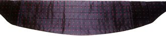 Dolce & Gabbana Mens Cummerbund Red Polka Dots - Dark Grey Silk - Size EU 50 (Mens)
