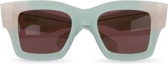 Jacquemus Rechthoekige Zonnebril - Dames - Zonnebrillen - Groen - ONE Size - Accessoires