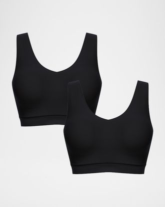 Chantelle Soft Stretch Padded V-Neck Bra Top, 2-Pack