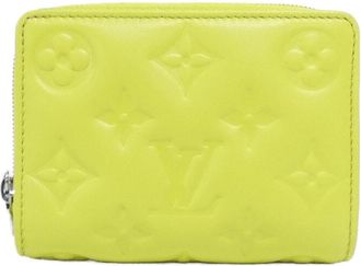 Louis Vuitton Yellow Leather Long Wallet (Bi-Fold) (Pre-Owned)