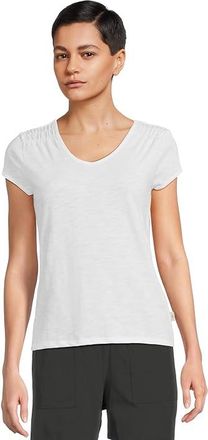 Royal Robbins Featherweight Slub T-Shirts Womens T Shirt White : LG, Cotton/Polyester