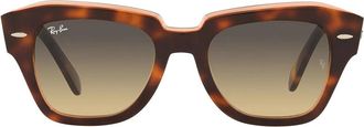 Ray-Ban Sunglasses Rb2186 1324 Bg State Street Brown/Brown Gradient Unisex