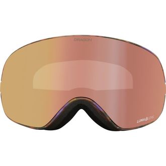 Dragon X2S 72mm Spherical Snow Goggles with Bonus Lenses in Amethyst Ll Rose Gold Ion at Nordstrom Rack