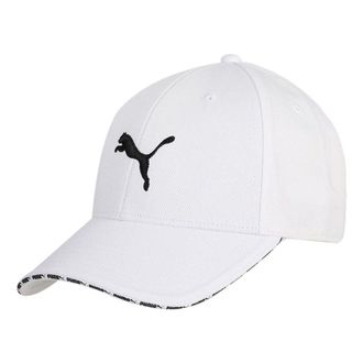 Puma Visor Baseball Cap White Black 022824-03