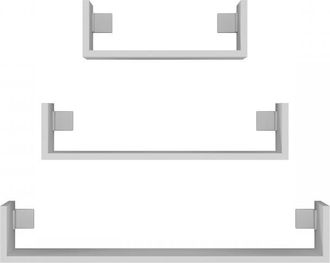 Hucoco Mobbi - Juego De 3 Estantes De Pared - 80/60/40 Cm - Estanter&iacute;a Colgante Para Libros