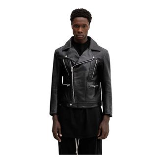 Neighborhood Chaqueta de Motero de Cuero - Jackets - Hombre - Negro - M