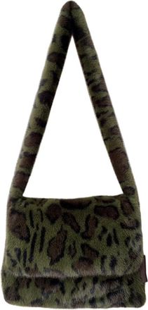 Generic One-shoulder faux wool bag large capacity crossbody bag