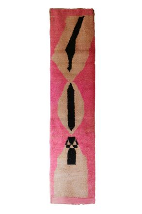 AFK Living Alfombra bereber marroqu&iacute; de pura lana 74 x 322 cm