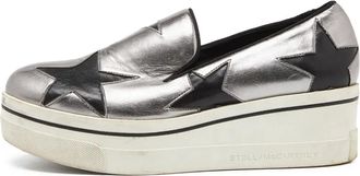 Stella McCartney Binx Star slip-on sneakers - women - Polyurethane/Polyurethane/Rubber - 37 - Grey