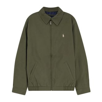 Polo Ralph Lauren Light Jackets, male, Green, Size: 2XL Bi-Swing Windbreaker Jacket