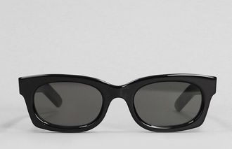Retro Superfuture Sunglasses In Black Acetate