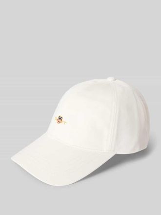 GANT Basecap aus Baumwolle mit Label-Stitching in Ecru, Gr&ouml;&szlig;e 1