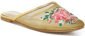 London Rag Shara Embroidered Mesh Mule in Gold at Nordstrom Rack, Size 7.5