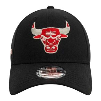 New Era New Era 9Forty Chicago Bulls Metallic Baseball Cap (Zwart)