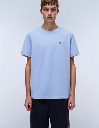 Napapijri Mens Napapijri Mens Salis Short Sleeve T-Shirt - Blue - Size: 38