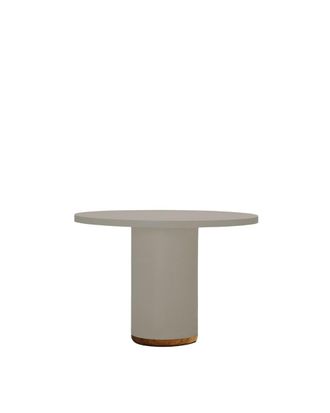 Hannun Mesa de exterior de microcemento en color gris piedra, 110cm