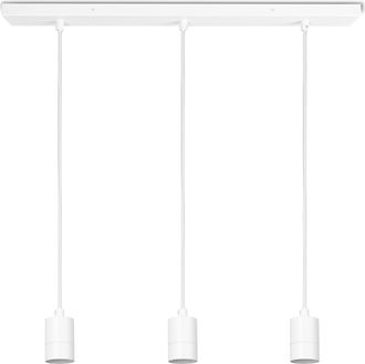 Paco Home L&aacute;mpara Techo Sal&oacute;n Comedor Luminaria Suspensi&oacute;n Mesa Comedor Moderna Colgante Blanco, L&aacute;mpara Colgante De 3 Piezas, 60cm - Paco Home