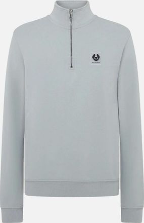 Belstaff Mens Quarter Zip Sweatshirt Blue - Size: 44