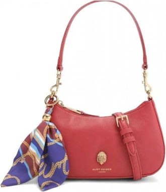 Kurt Geiger Tassen, Dames, Rood, ONE Size, Leer, Shoreditch Soft Small Crossbody Bag
