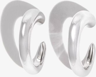 Khiry Sterling Silver Tiny Khartoum Nude Hoop Earrings - Womens - Silver