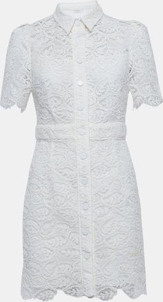 Sandro Off-White Floral Guipure Lace Mini Dress