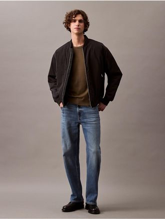 Calvin Klein Mens Extra Fine Merino Blend Crewneck Sweater - Green - XL