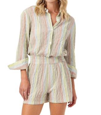 Sundays Lottie Romper In Tropea Multi Stripe