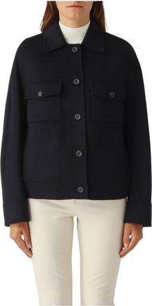 Max Mara Dames, Jassen, Blauw, Maat: L