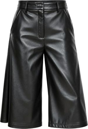 Marella Leren broek - Dames - Broeken - Zwart - Maat: L Leer