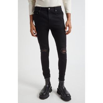 Undercover Ripped Stretch Cotton Jeans in Black at Nordstrom Rack, Size 3