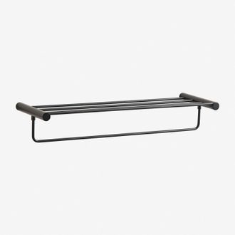 Sklum Toallero De Pared Para Ba&ntilde;o Con Balda En Acero Inoxidable Devon Sklum