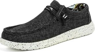 Generic QXDZSW Large Size Outdoor Mens Casual Denim Canvas Shoes Shoes Style Breathable Men Sneakers Loafers Black