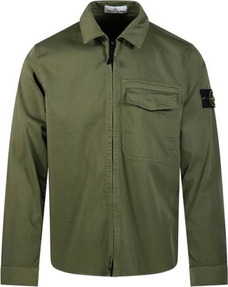 Stone Island Giacca con zip e tasche - Verde