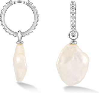Dower & Hall Timeless Keshi Pearl Hoops